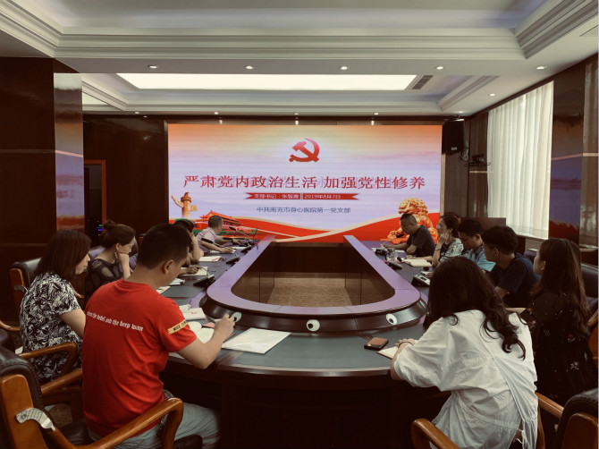 南充市身心醫(yī)院各黨支部開展專題學習討論活動