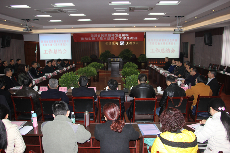 貫徹實施《精神衛(wèi)生福利機構(gòu)基本規(guī)范》工作總結(jié)會在南充市身心醫(yī)院舉行